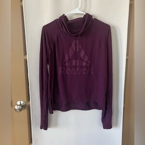 Reebok Womens Small Maroon‎ Lightweight Logo Hoodie